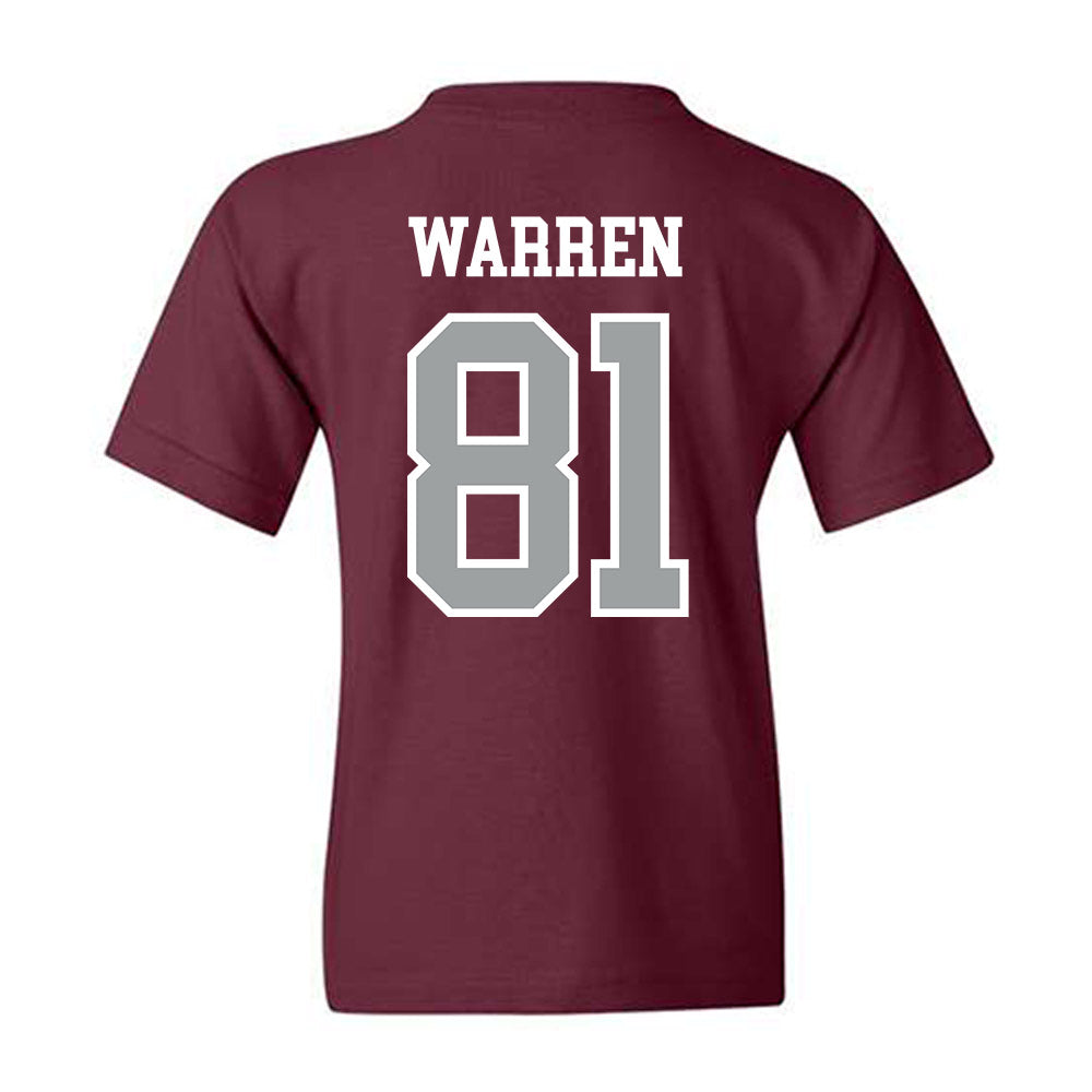 Texas A&M - NCAA Football : Jayden Warren - Sports Shersey Youth T-Shirt-1
