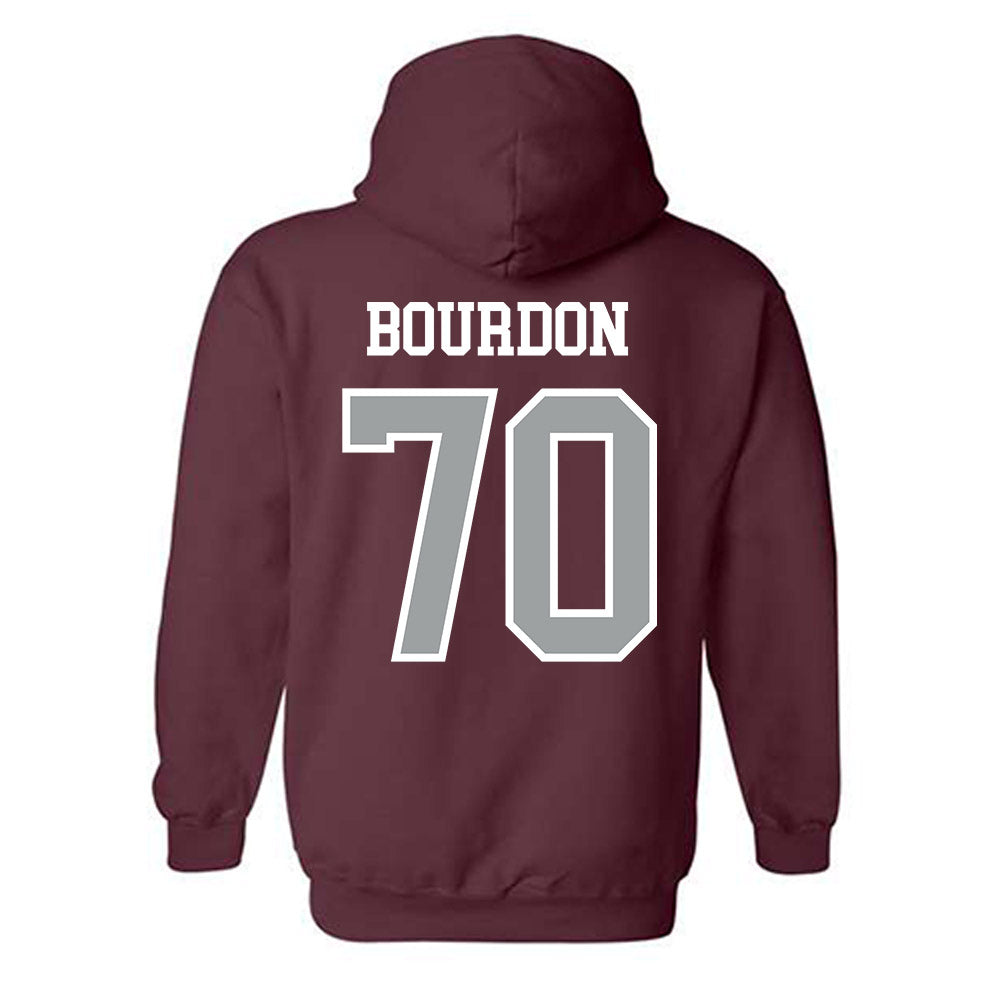 Texas A&M - NCAA Football : Robert Bourdon - Sports Shersey Hooded Sweatshirt-1
