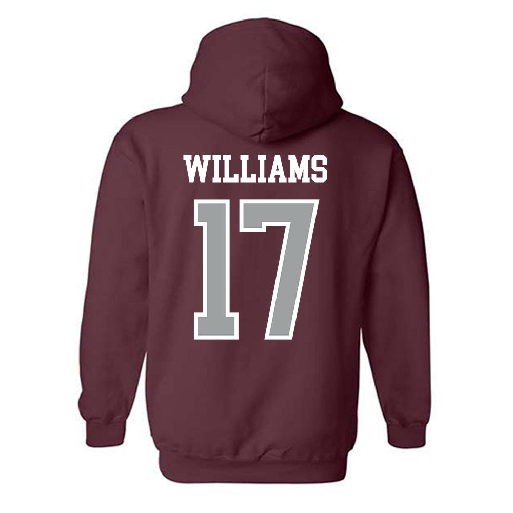 Texas A&M - NCAA Football : Madden Williams - Sports Shersey Hooded Sweatshirt-1