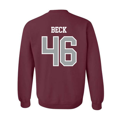 Texas A&M - NCAA Football : Qui Beck - Sports Shersey Crewneck Sweatshirt-1