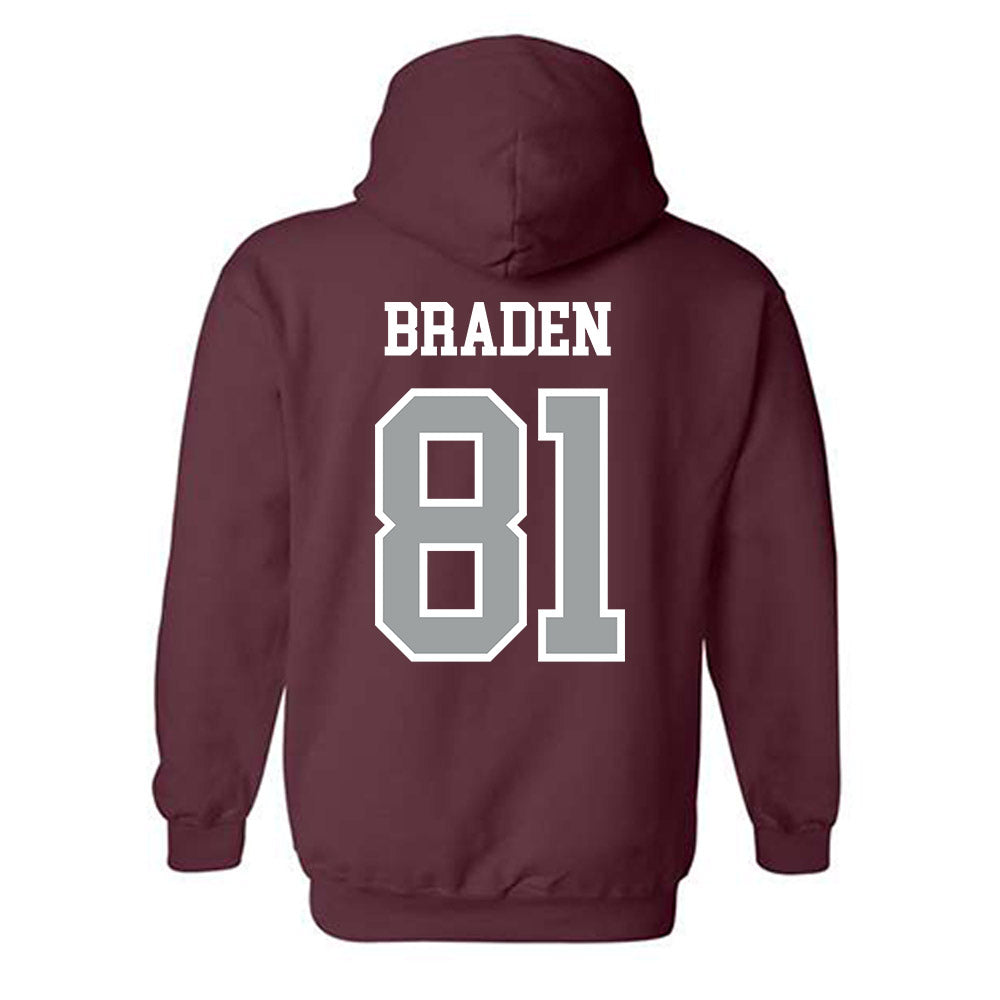 Texas A&M - NCAA Football : Luke Braden - Sports Shersey Hooded Sweatshirt-1
