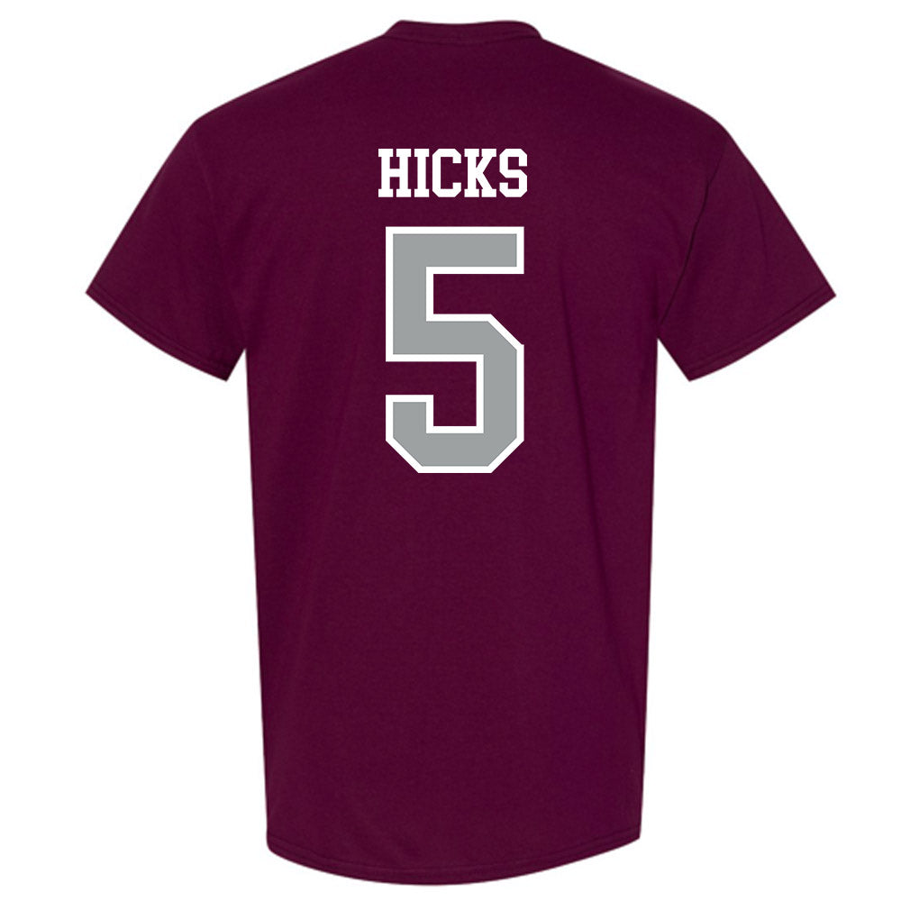 Texas A&M - NCAA Football : DJ Hicks - Sports Shersey T-Shirt-1