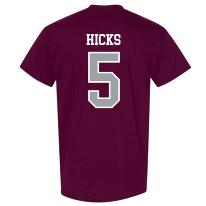 Texas A&M - NCAA Football : DJ Hicks - Sports Shersey T-Shirt-1