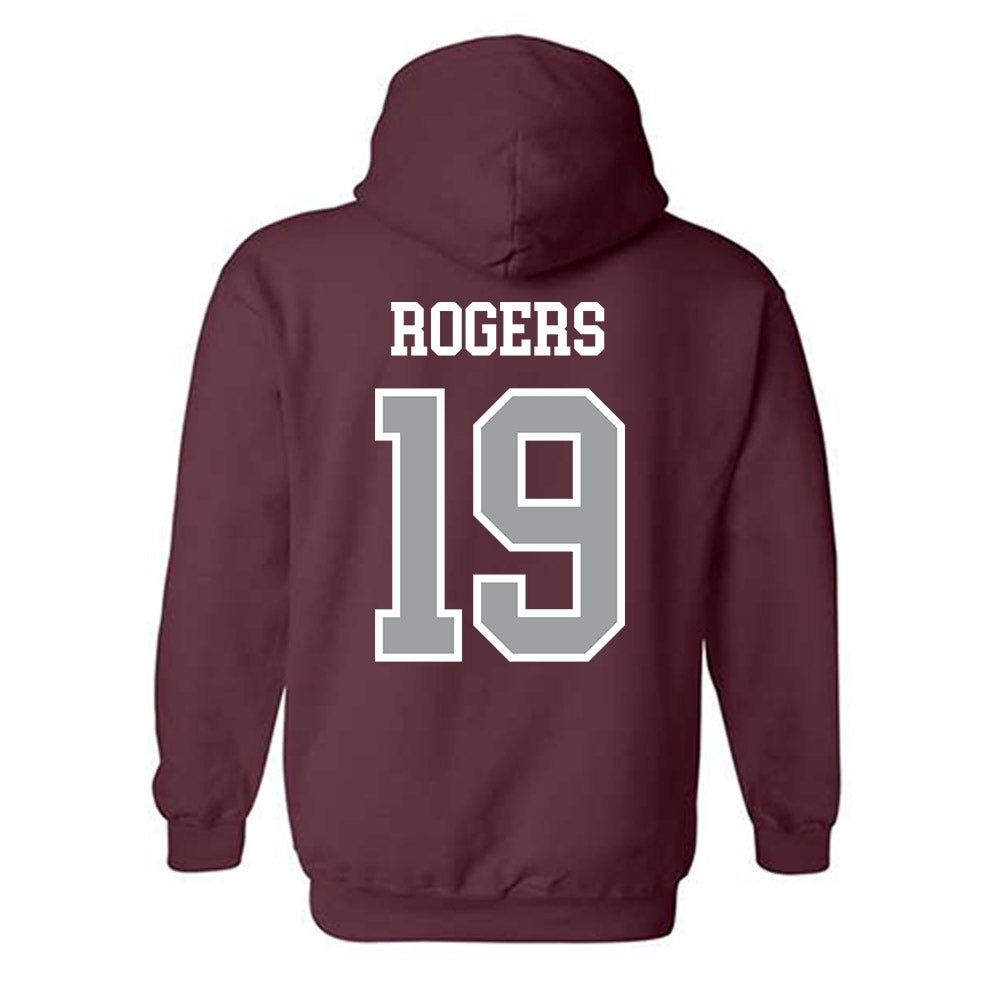 Texas A&M - NCAA Football : Bravion Rogers - Sports Shersey Hooded Sweatshirt-1
