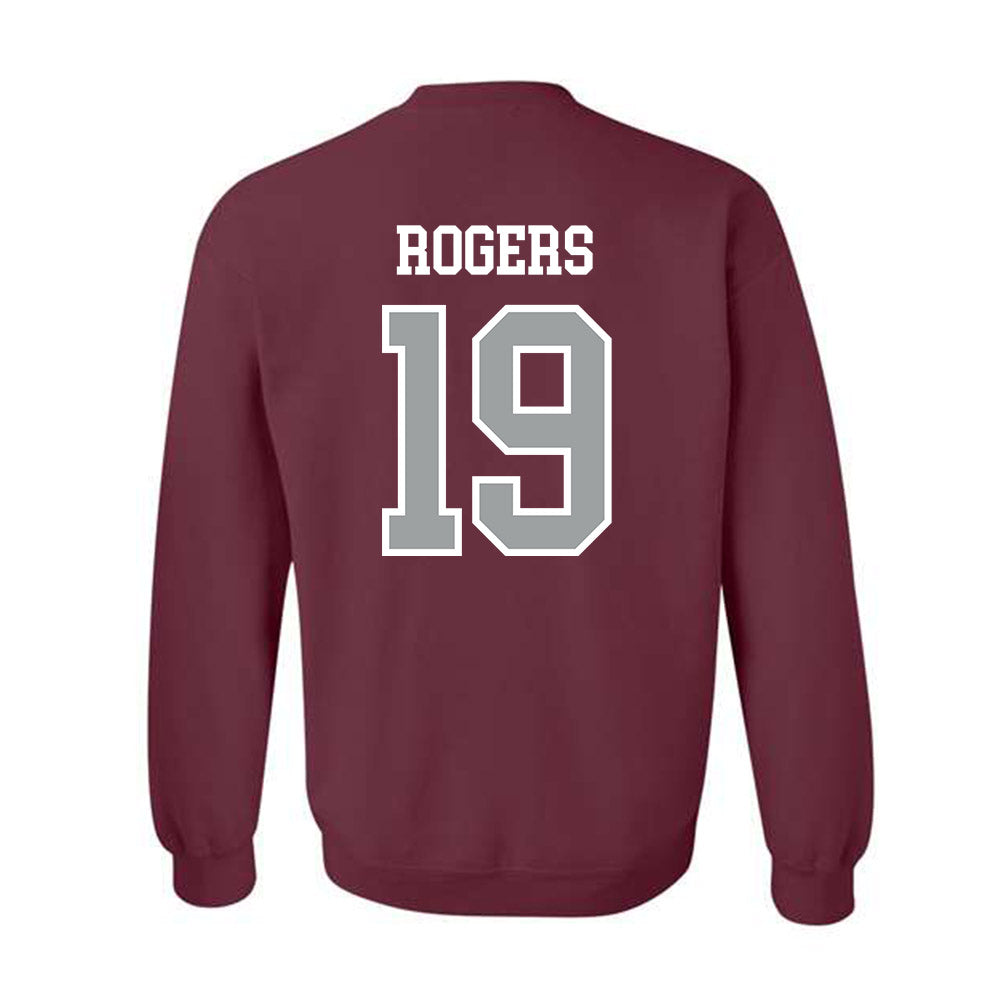 Texas A&M - NCAA Football : Bravion Rogers - Sports Shersey Crewneck Sweatshirt-1