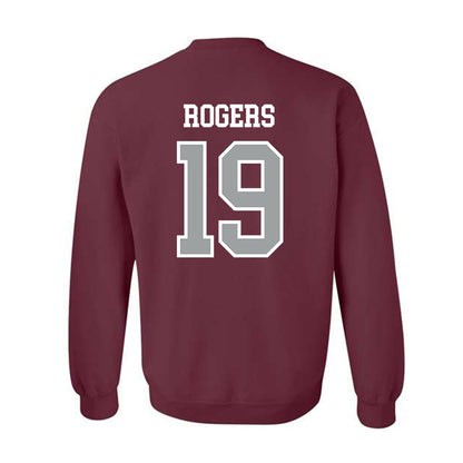 Texas A&M - NCAA Football : Bravion Rogers - Sports Shersey Crewneck Sweatshirt-1