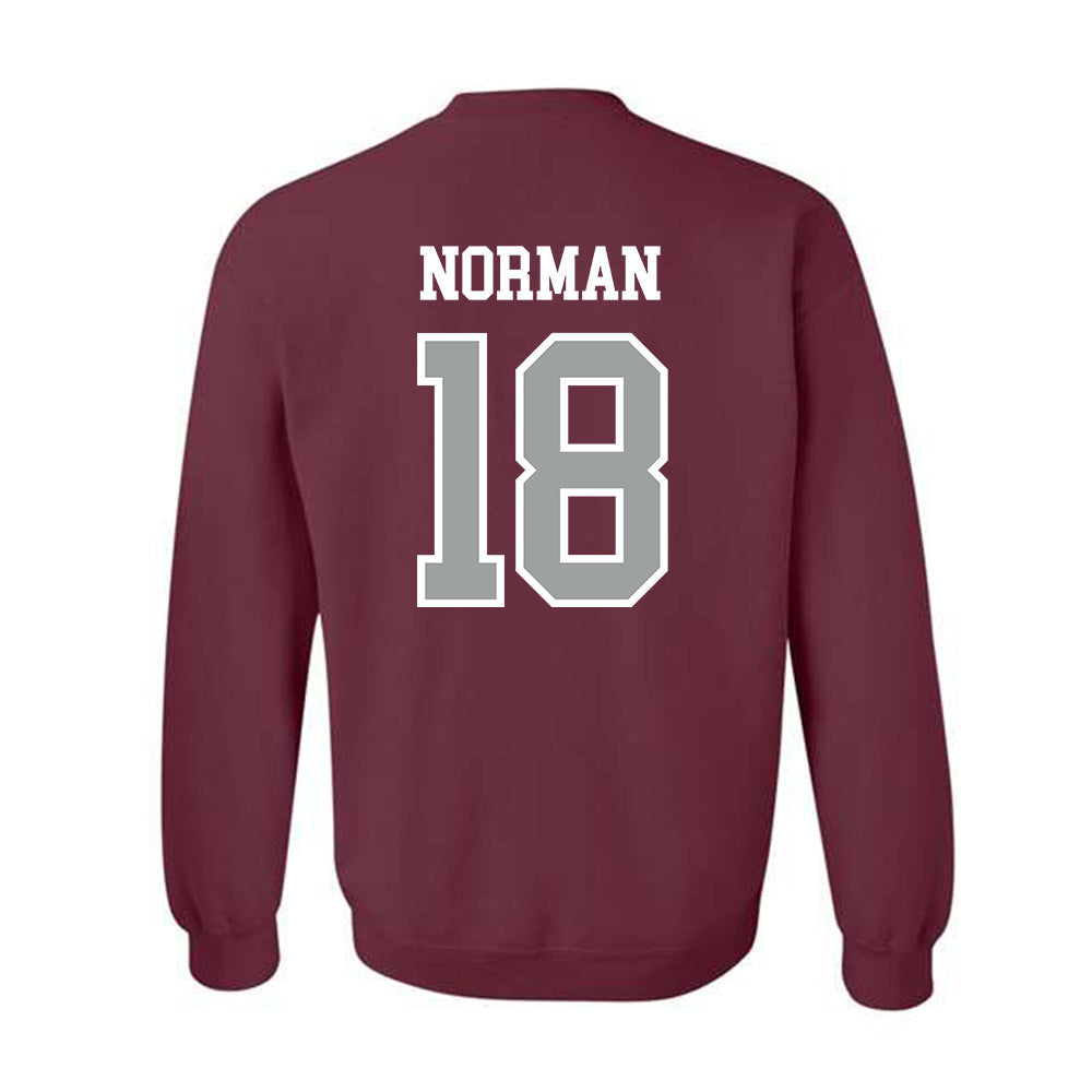 Texas A&M - NCAA Football : TK Norman - Sports Shersey Crewneck Sweatshirt-1