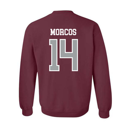 Texas A&M - NCAA Football : Eli Morcos - Sports Shersey Crewneck Sweatshirt-1