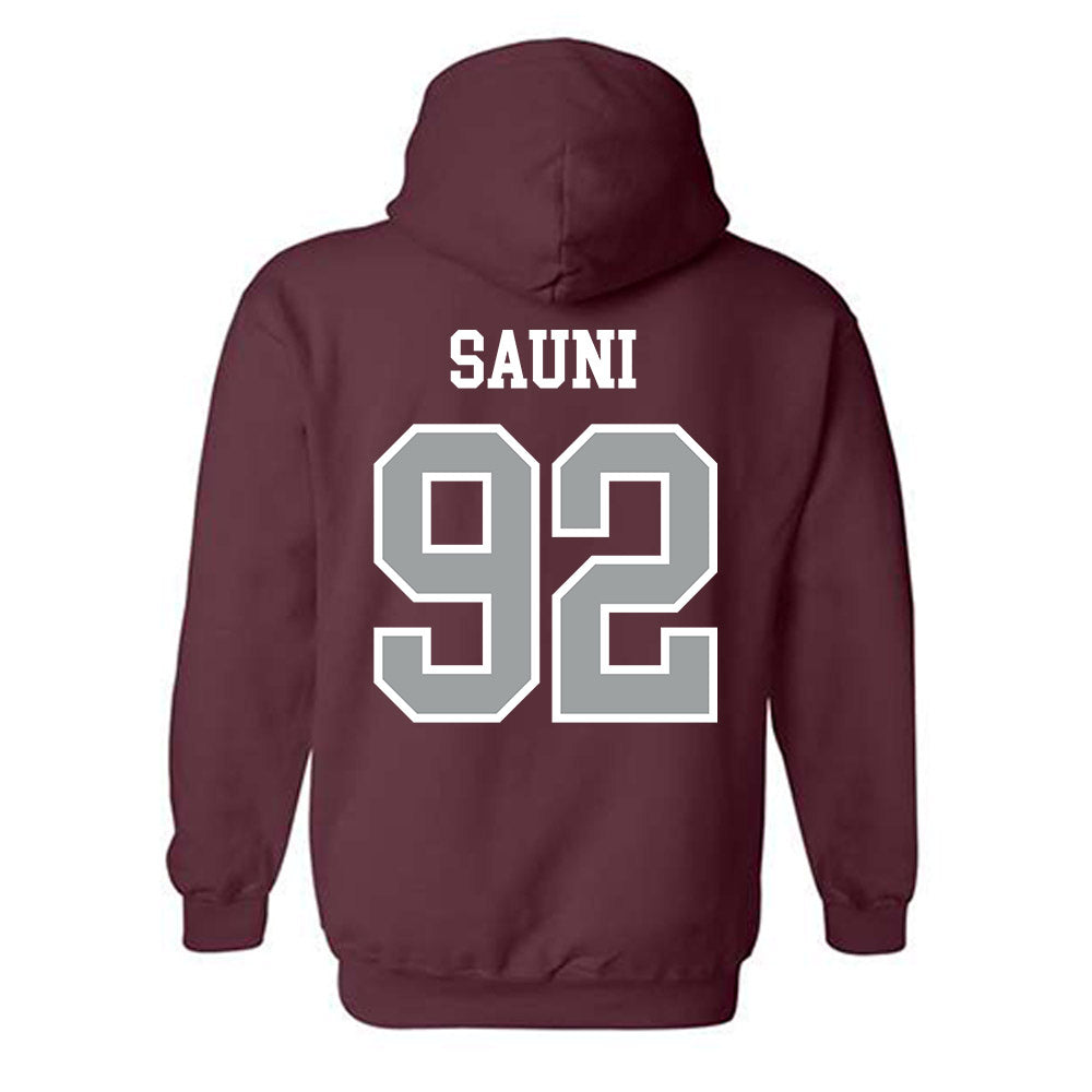 Texas A&M - NCAA Softball : Madison Sauni - Sports Shersey Hooded Sweatshirt-1