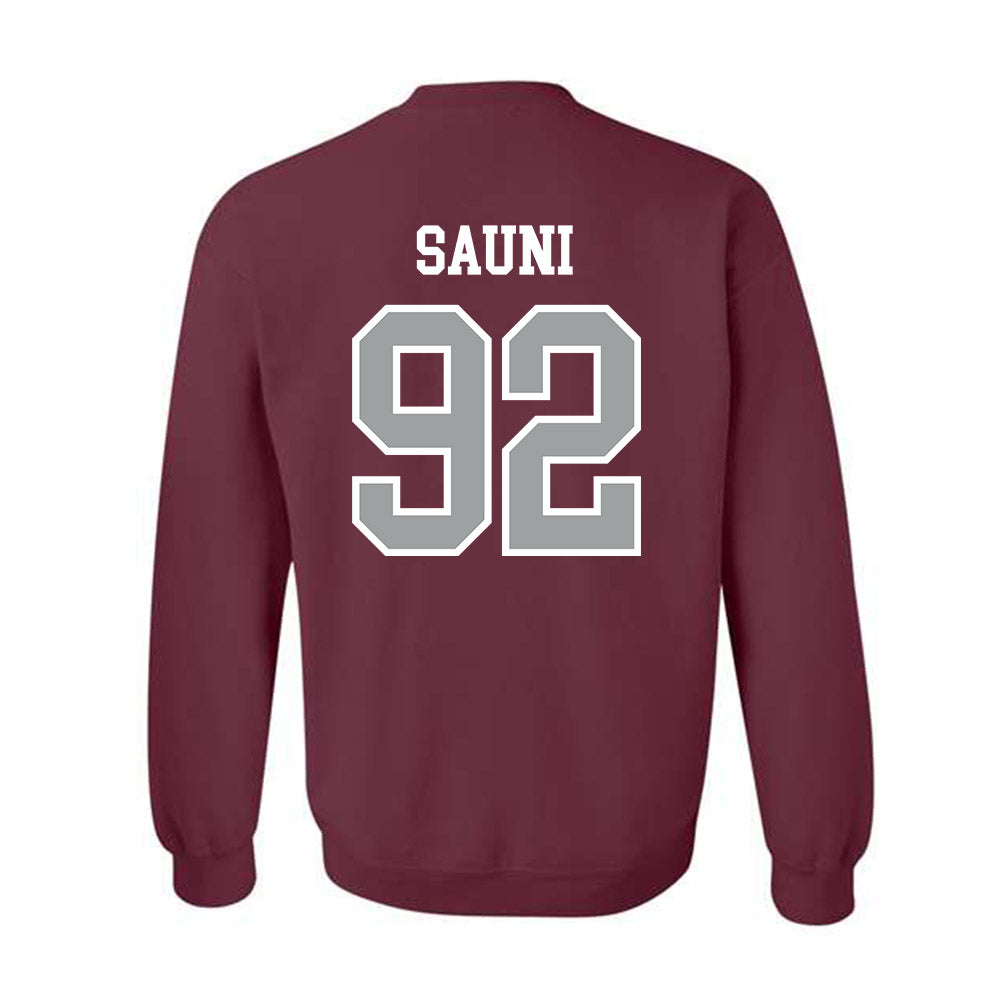 Texas A&M - NCAA Softball : Madison Sauni - Sports Shersey Crewneck Sweatshirt-1