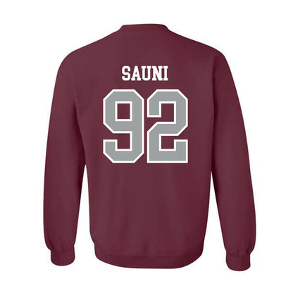 Texas A&M - NCAA Softball : Madison Sauni - Sports Shersey Crewneck Sweatshirt-1