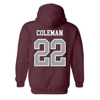 Texas A&M - NCAA Softball : Gracyn Coleman - Sports Shersey Hooded Sweatshirt-1