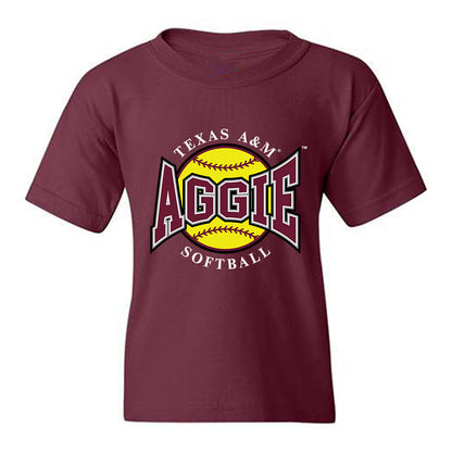 Texas A&M - NCAA Softball : Madison Azua - Sports Shersey Youth T-Shirt-0