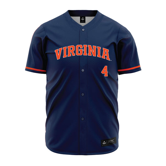 Virginia - NCAA Baseball : Griffin Enis - Navy Jersey-0