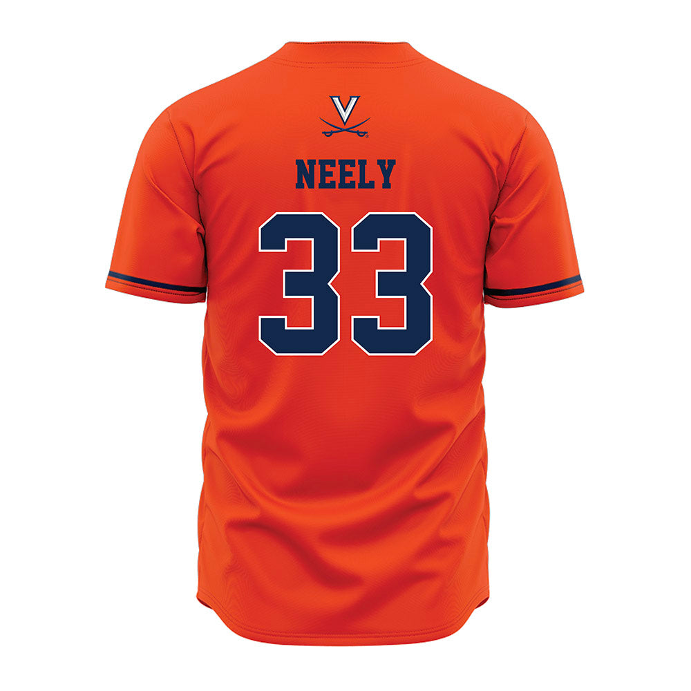 Virginia - NCAA Baseball : Bryce Neely - Orange Jersey-1