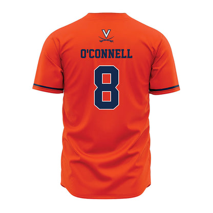 Virginia - NCAA Baseball : Thomas O'Connell - Orange Jersey-1