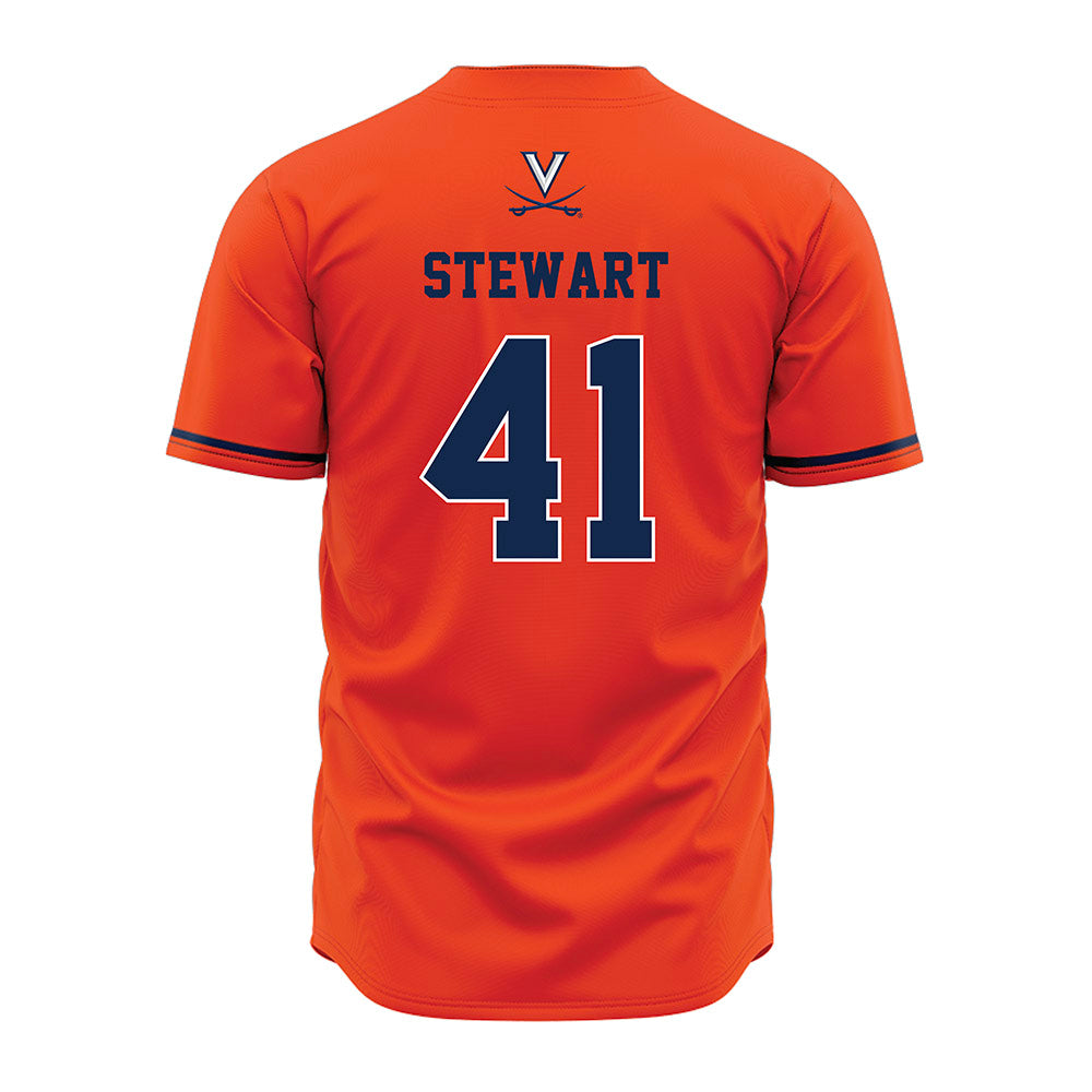 Virginia - NCAA Baseball : Thomas Stewart - Orange Jersey-1