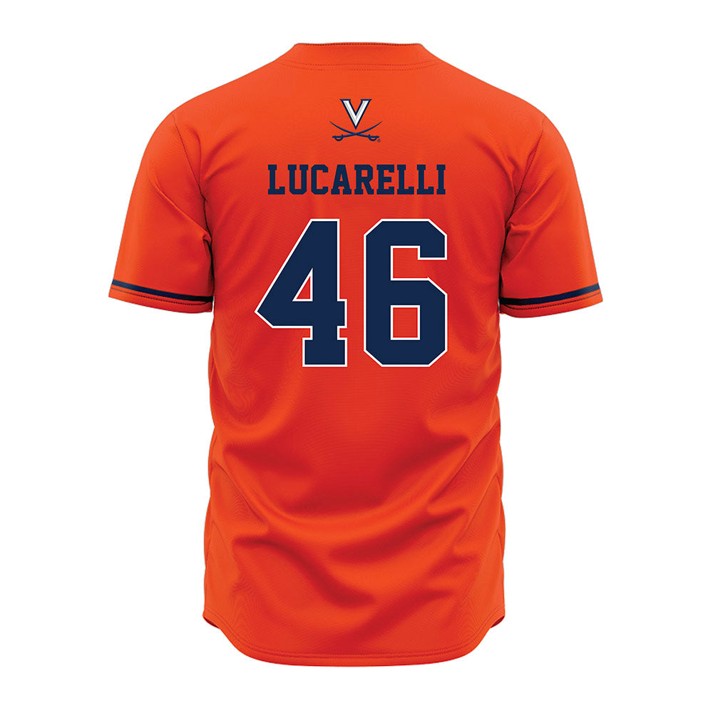 Virginia - NCAA Baseball : Christian Lucarelli - Orange Jersey-1