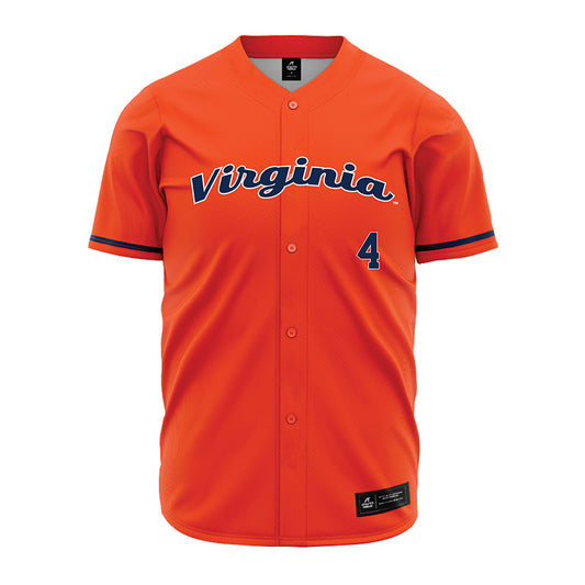 Virginia - NCAA Baseball : Griffin Enis - Orange Jersey-0