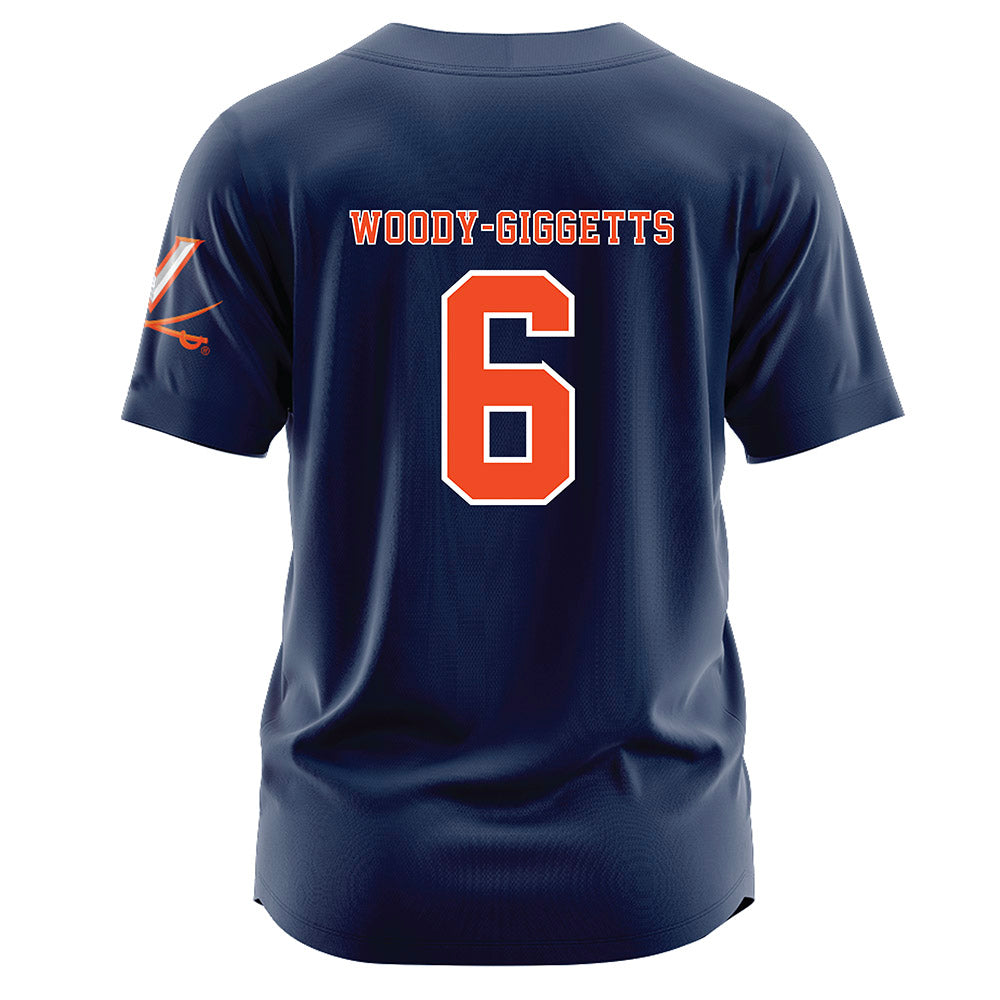 Virginia - NCAA Softball : Kamyria Woody-Giggetts - Softball Jersey-1
