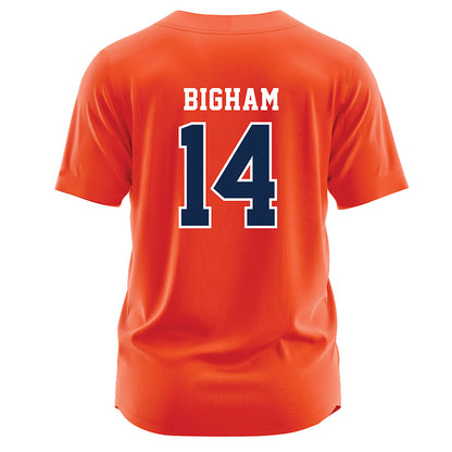 Virginia - NCAA Softball : Eden Bigham - Orange Jersey-1