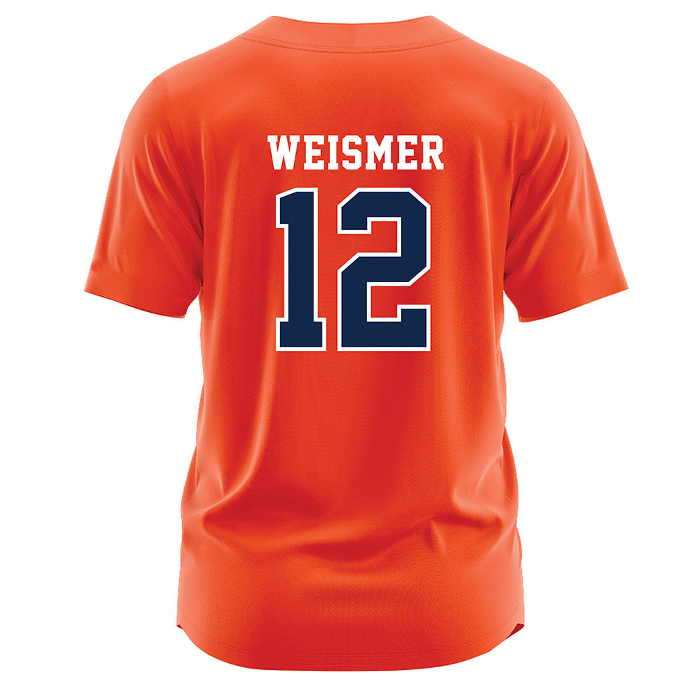 Virginia - NCAA Softball : Hannah Weismer - Orange Jersey-1