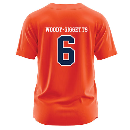 Virginia - NCAA Softball : Kamyria Woody-Giggetts - Orange Jersey-1