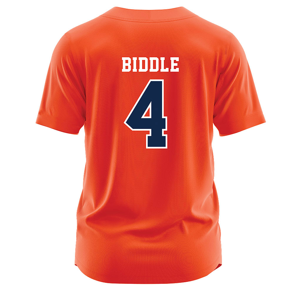 Virginia - NCAA Softball : Brie Biddle - Orange Jersey-1