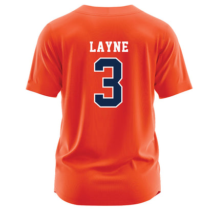 Virginia - NCAA Softball : Courtney Layne - Orange Jersey-1