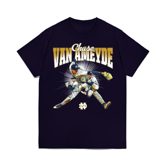 Notre Dame - NCAA Baseball : Chase Van Ameyde - Premium T-Shirt-0