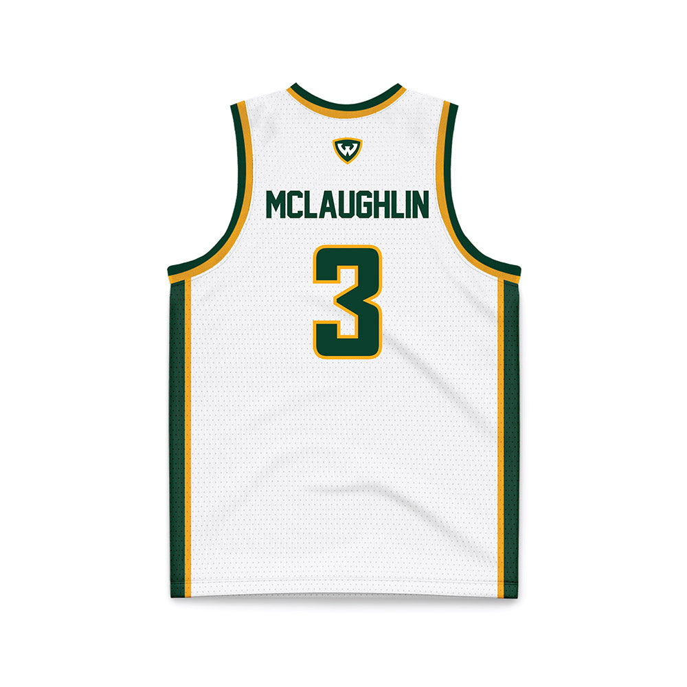Wayne State - NCAA Women's Basketball : Halen McLaughlin - White Basketball Jersey-1