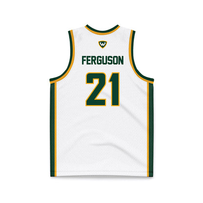 Wayne State - NCAA Women's Basketball : McKenna Ferguson - White Basketball Jersey-1