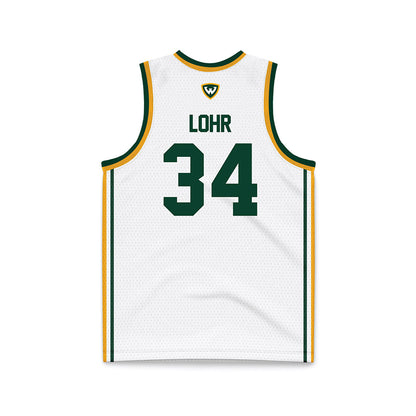 Wayne State - NCAA Men's Basketball : Eli Lohr - White Basketball Jersey-1