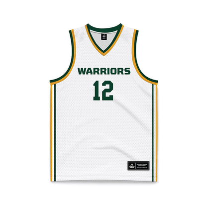 Wayne State - NCAA Men's Basketball : Kelvin Tamakloe - White Basketball Jersey-0