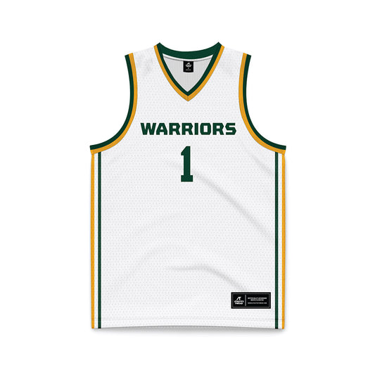Wayne State - NCAA Men's Basketball : Carlos Paul - White Basketball Jersey-0