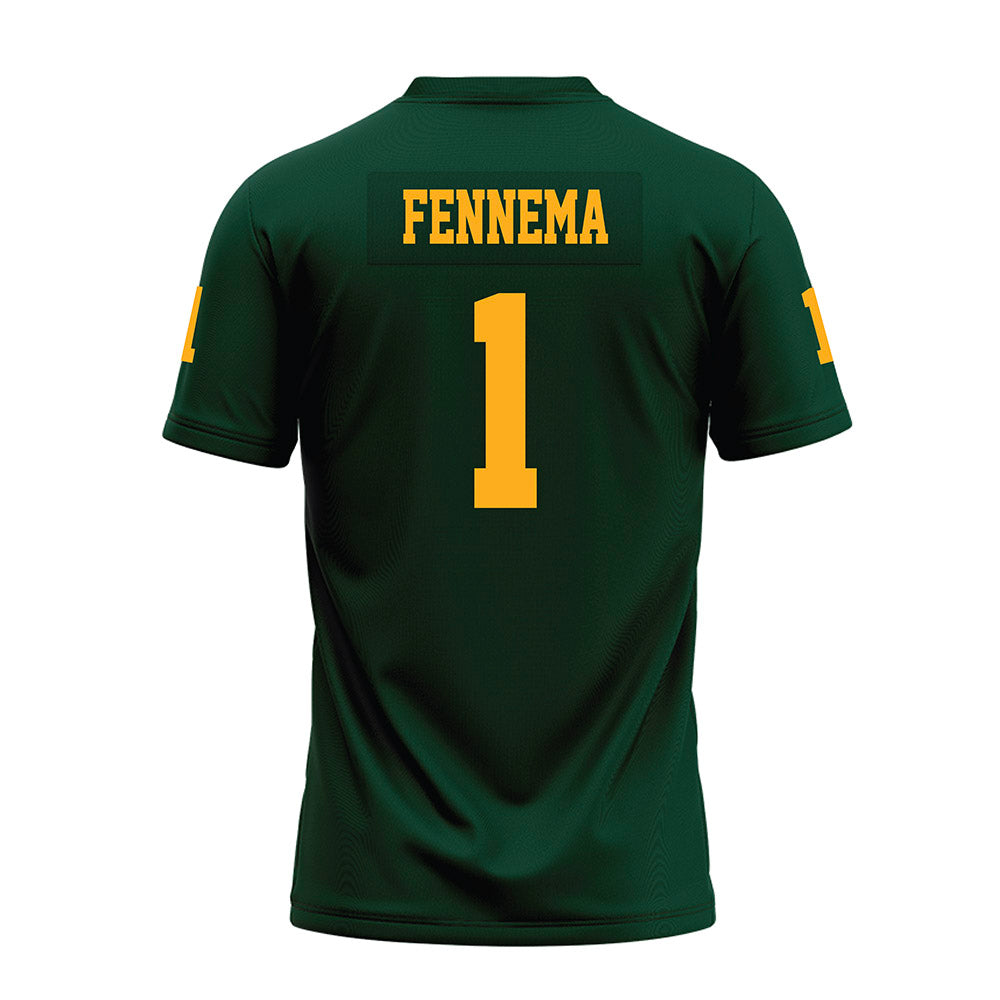 Wayne State - NCAA Football : Will Fennema - Green Premium Football Jersey-1