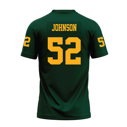 Wayne State - NCAA Football : Luke Johnson - Green Premium Football Jersey-1