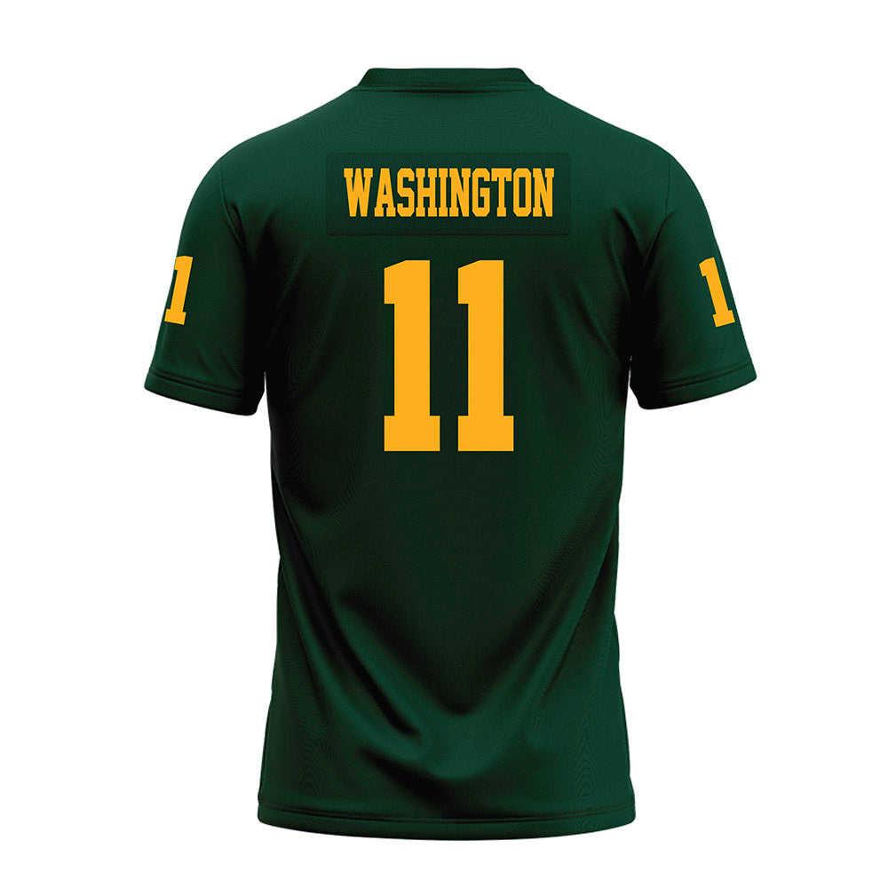 Wayne State - NCAA Football : Darel Washington - Green Premium Football Jersey-1