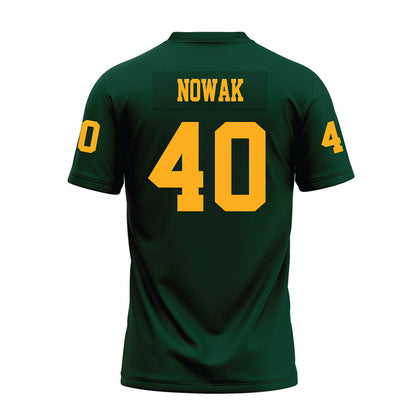Wayne State - NCAA Football : Griffin Nowak - Green Premium Football Jersey-1
