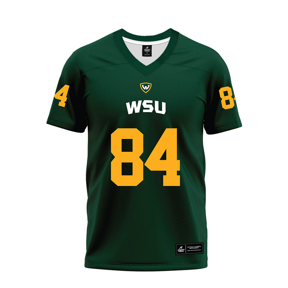 Wayne State - NCAA Football : Blake Nelson - Green Premium Football Jersey-0