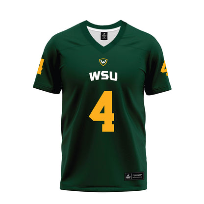 Wayne State - NCAA Football : Martell Williams - Green Premium Football Jersey-0