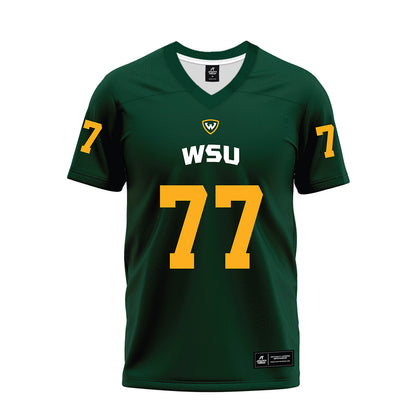 Wayne State - NCAA Football : Andrew Pazuchowski - Green Premium Football Jersey-0