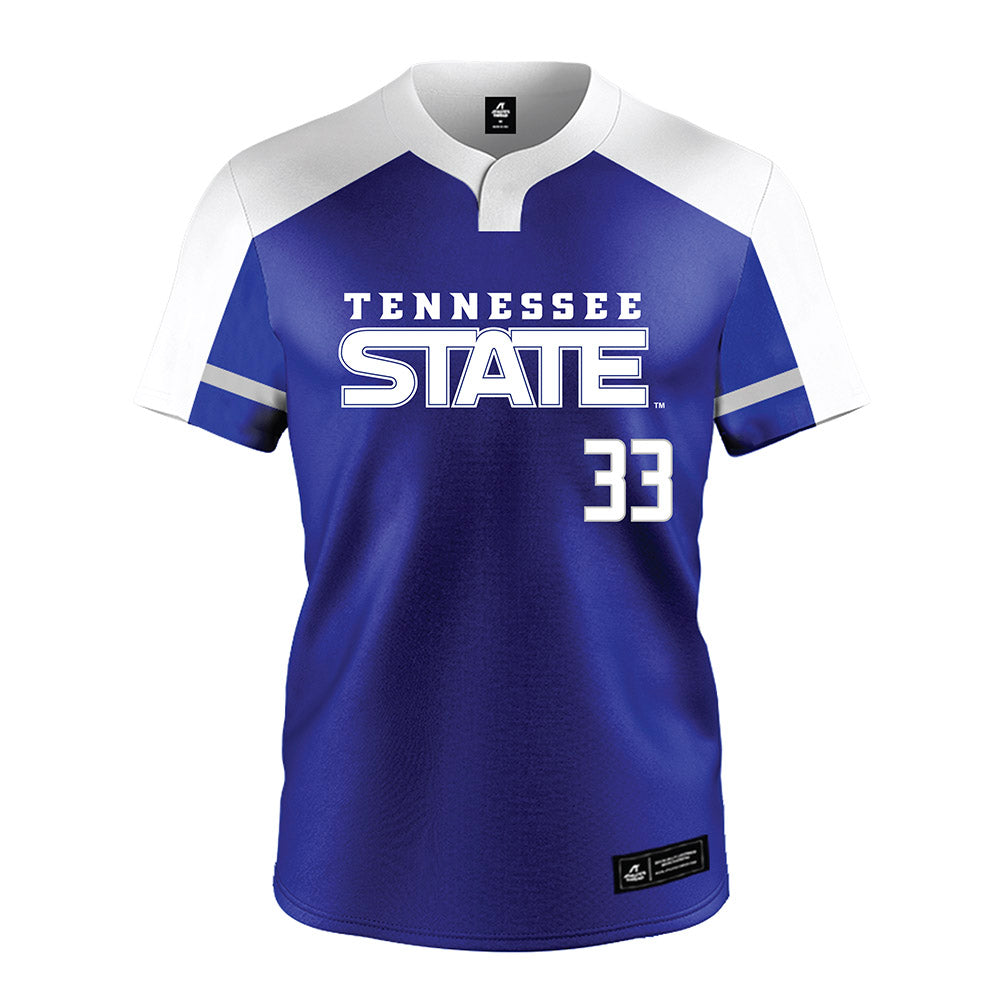 TN State - NCAA Softball : Tianna Salcido - Blue Jersey-0
