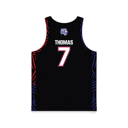 TN State - NCAA Women's Basketball : Icesis Thomas - Black Basketball Jersey-1