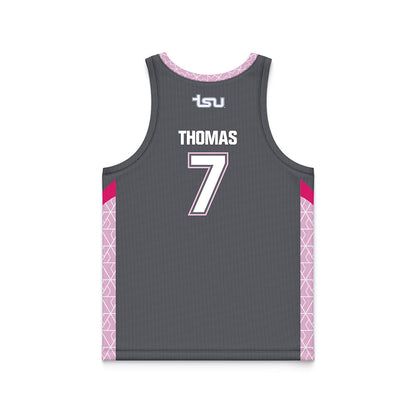 TN State - NCAA Women's Basketball : Icesis Thomas - Dark Grey Basketball Jersey-1