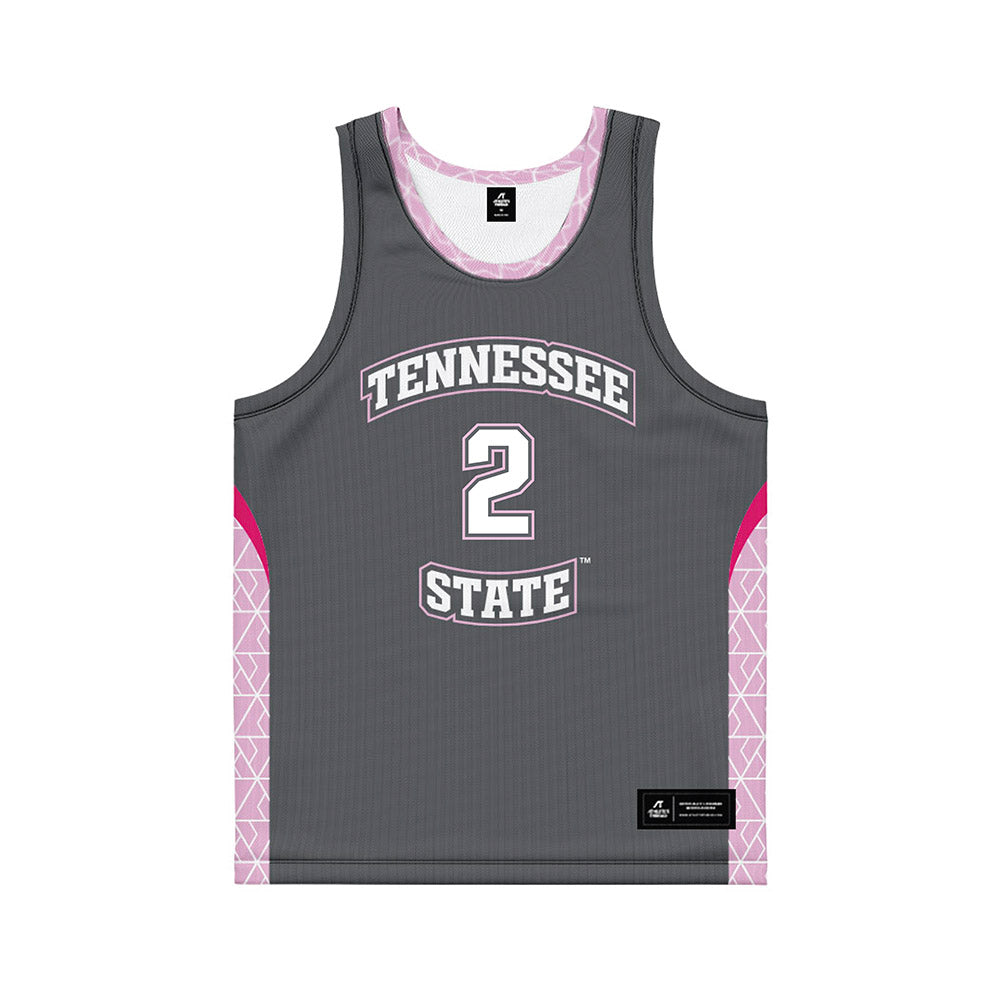 TN State - NCAA Women's Basketball : Somah Kamara - Dark Grey Basketball Jersey-0