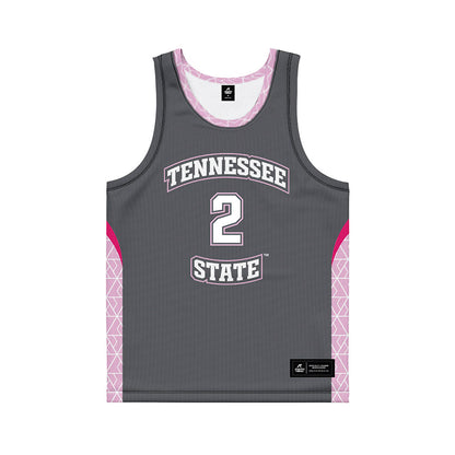 TN State - NCAA Women's Basketball : Somah Kamara - Dark Grey Basketball Jersey-0