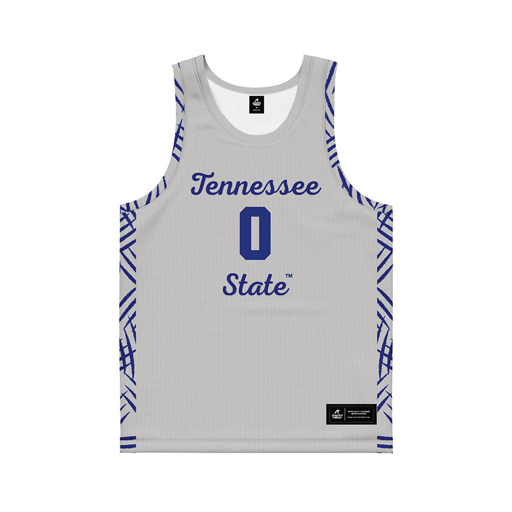TN State - NCAA Women's Basketball : Aaniya Webb - Grey Basketball Jersey-0