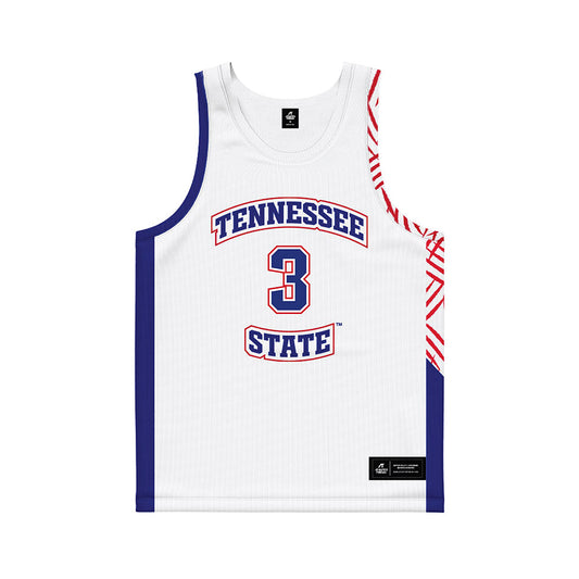 TN State - NCAA Women's Basketball : Kiari Roberts - White Basketball Jersey-0
