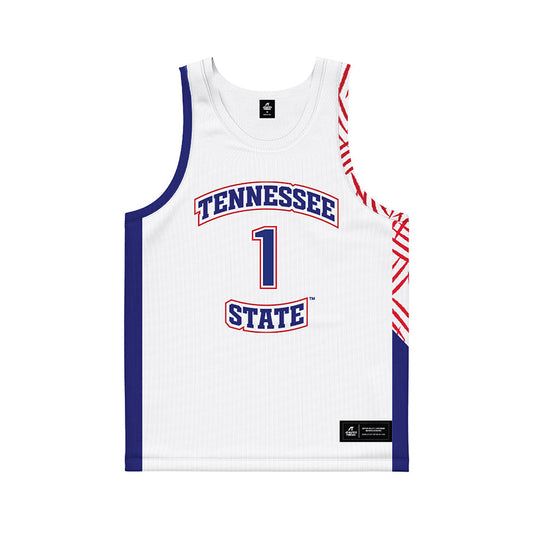 TN State - NCAA Women's Basketball : XaiOnna Whitfield - White Basketball Jersey-0